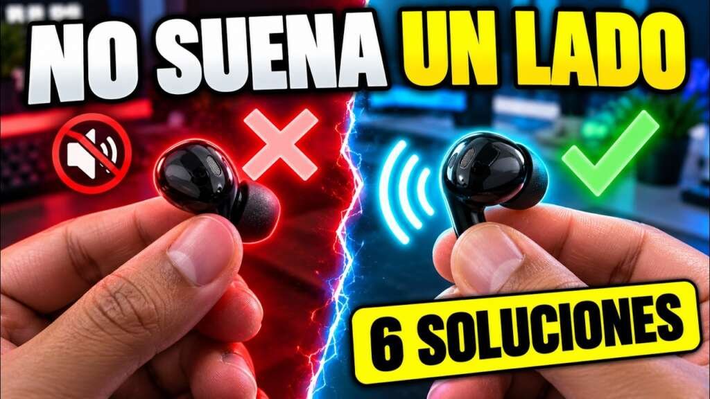 Audífono Bluetooth que no suena de un lado, soluciones de XerviaTech