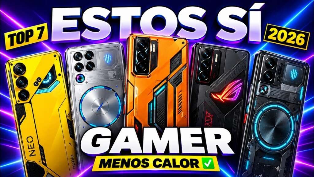 Ranking de celulares gamer que no se calientan en 2026
